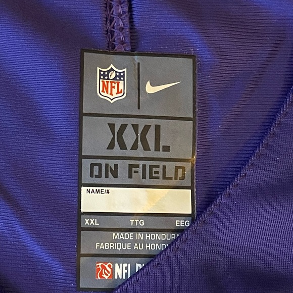 ONLY XL LEFT🏈 ADDISON🏈 MINNESOTA VIKINGS (NFL) ON FIELD NIKE JERSEY - Picture 10 of 14